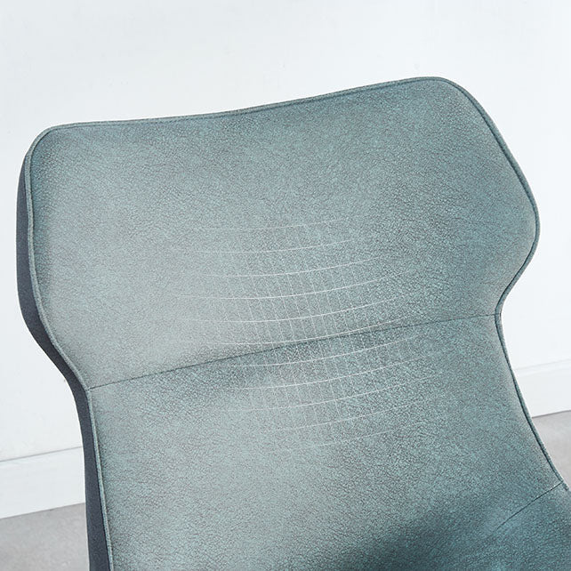 Contemporary Faux Leather Dining Chairs Wingback Armless Chairs for Kitchen Clearhalo ' kitchen&dining_furn' 'Dining Chairs' 'Dining Tables & Seating' 'dining_chair' 'furn' 'furn_dining_chair' 'Furniture' 'furniture_dining_chair' 'Kitchen & Dining Furniture' 'kitchen' 4096303