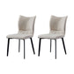 Contemporary PU Leather Dining Chairs Armless Solid Back Side Chairs for Home Use Light Gray 2 Piece Set Clearhalo ' kitchen&dining_furn' 'Dining Chairs' 'Dining Tables & Seating' 'dining_chair' 'furn' 'furn_dining_chair' 'Furniture' 'furniture_dining_chair' 'Kitchen & Dining Furniture' 'kitchen' 4096333