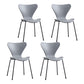 Home Wingback Dining Armless Chairs Indoor Dining Side Chairs with Metal Legs Grey 4 Piece Set Black Clearhalo ' kitchen&dining_furn' 'Dining Chairs' 'Dining Tables & Seating' 'dining_chair' 'furn' 'furn_dining_chair' 'Furniture' 'furniture_dining_chair' 'Kitchen & Dining Furniture' 'kitchen' 4096352