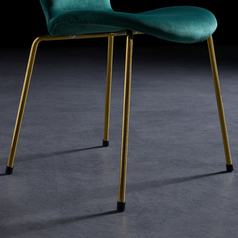 Home Wingback Dining Armless Chairs Indoor Dining Side Chairs with Metal Legs Clearhalo ' kitchen&dining_furn' 'Dining Chairs' 'Dining Tables & Seating' 'dining_chair' 'furn' 'furn_dining_chair' 'Furniture' 'furniture_dining_chair' 'Kitchen & Dining Furniture' 'kitchen' 4096357