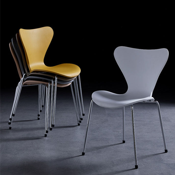 Home Wingback Dining Armless Chairs Indoor Dining Side Chairs with Metal Legs Clearhalo ' kitchen&dining_furn' 'Dining Chairs' 'Dining Tables & Seating' 'dining_chair' 'furn' 'furn_dining_chair' 'Furniture' 'furniture_dining_chair' 'Kitchen & Dining Furniture' 'kitchen' 4096358