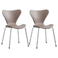 Home Wingback Dining Armless Chairs Indoor Dining Side Chairs with Metal Legs Coffee 2 Piece Set Silver Clearhalo ' kitchen&dining_furn' 'Dining Chairs' 'Dining Tables & Seating' 'dining_chair' 'furn' 'furn_dining_chair' 'Furniture' 'furniture_dining_chair' 'Kitchen & Dining Furniture' 'kitchen' 4096385