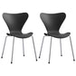 Home Wingback Dining Armless Chairs Indoor Dining Side Chairs with Metal Legs Black 2 Piece Set Silver Clearhalo ' kitchen&dining_furn' 'Dining Chairs' 'Dining Tables & Seating' 'dining_chair' 'furn' 'furn_dining_chair' 'Furniture' 'furniture_dining_chair' 'Kitchen & Dining Furniture' 'kitchen' 4096421