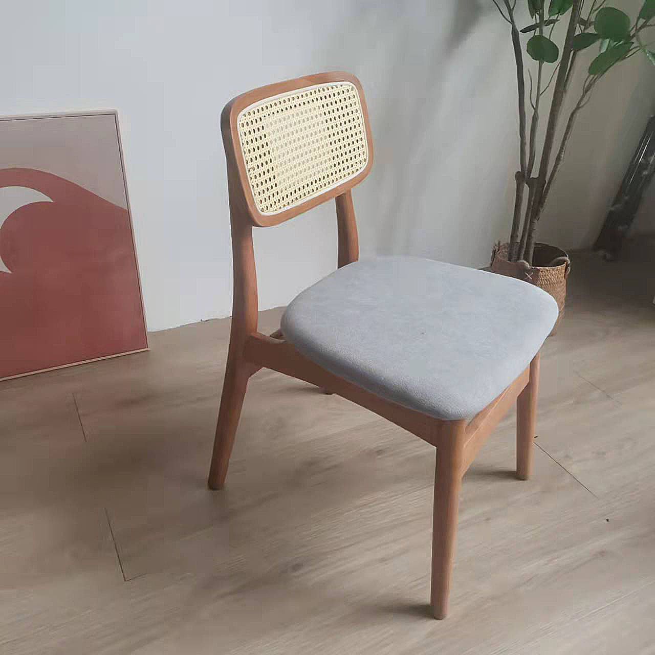 Modern Style Beech Wood Chairs Dining Room Kitchen Open Back Side Chair Set Clearhalo ' kitchen&dining_furn' 'Dining Chairs' 'Dining Tables & Seating' 'dining_chair' 'furn' 'furn_dining_chair' 'Furniture' 'furniture_dining_chair' 'Kitchen & Dining Furniture' 'kitchen' 4096433