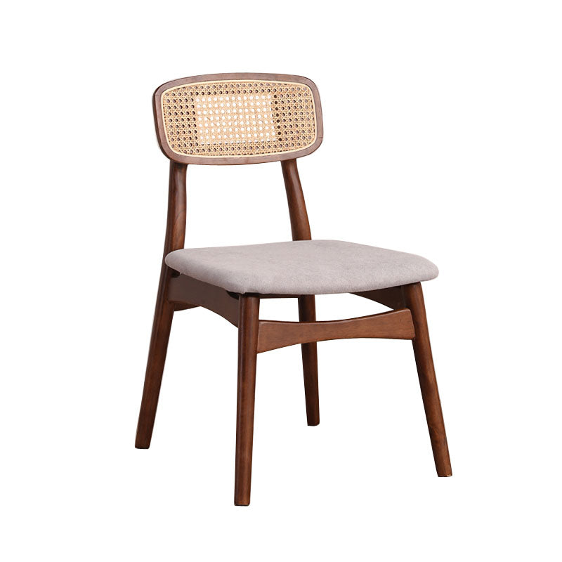 Modern Style Beech Wood Chairs Dining Room Kitchen Open Back Side Chair Set Grey 1 Piece Walnut Clearhalo ' kitchen&dining_furn' 'Dining Chairs' 'Dining Tables & Seating' 'dining_chair' 'furn' 'furn_dining_chair' 'Furniture' 'furniture_dining_chair' 'Kitchen & Dining Furniture' 'kitchen' 4096434