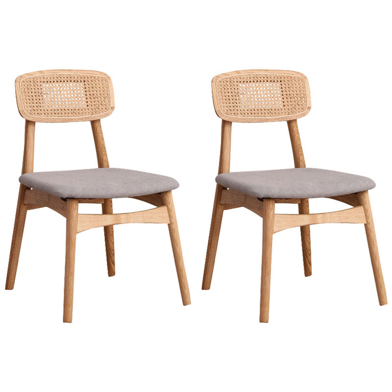 Modern Style Beech Wood Chairs Dining Room Kitchen Open Back Side Chair Set Grey 2 Piece Set Natural Wood Clearhalo ' kitchen&dining_furn' 'Dining Chairs' 'Dining Tables & Seating' 'dining_chair' 'furn' 'furn_dining_chair' 'Furniture' 'furniture_dining_chair' 'Kitchen & Dining Furniture' 'kitchen' 4096449