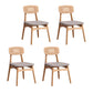 Modern Style Beech Wood Chairs Dining Room Kitchen Open Back Side Chair Set Grey 4 Piece Set Natural Wood Clearhalo ' kitchen&dining_furn' 'Dining Chairs' 'Dining Tables & Seating' 'dining_chair' 'furn' 'furn_dining_chair' 'Furniture' 'furniture_dining_chair' 'Kitchen & Dining Furniture' 'kitchen' 4096450