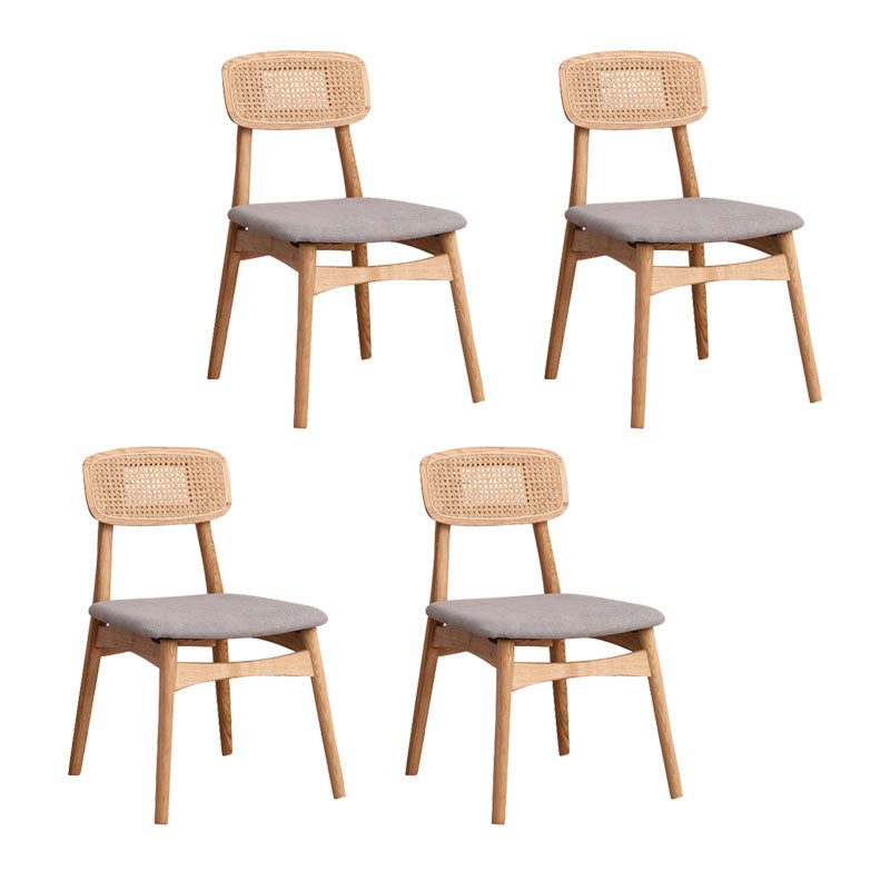 Modern Style Beech Wood Chairs Dining Room Kitchen Open Back Side Chair Set Grey 4 Piece Set Natural Wood Clearhalo ' kitchen&dining_furn' 'Dining Chairs' 'Dining Tables & Seating' 'dining_chair' 'furn' 'furn_dining_chair' 'Furniture' 'furniture_dining_chair' 'Kitchen & Dining Furniture' 'kitchen' 4096450
