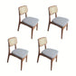 Modern Style Beech Wood Chairs Dining Room Kitchen Open Back Side Chair Set Grey 4 Piece Set Brown Clearhalo ' kitchen&dining_furn' 'Dining Chairs' 'Dining Tables & Seating' 'dining_chair' 'furn' 'furn_dining_chair' 'Furniture' 'furniture_dining_chair' 'Kitchen & Dining Furniture' 'kitchen' 4096456