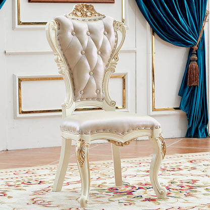 Victorian Style Dining Side Chair Dining Armless Side Chair for Home Use Coffee 1 Piece Clearhalo ' kitchen&dining_furn' 'Dining Chairs' 'Dining Tables & Seating' 'dining_chair' 'furn' 'furn_dining_chair' 'Furniture' 'furniture_dining_chair' 'Kitchen & Dining Furniture' 'kitchen' 4096488