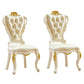 Victorian Style Dining Side Chair Dining Armless Side Chair for Home Use Beige 2 Piece Set Clearhalo ' kitchen&dining_furn' 'Dining Chairs' 'Dining Tables & Seating' 'dining_chair' 'furn' 'furn_dining_chair' 'Furniture' 'furniture_dining_chair' 'Kitchen & Dining Furniture' 'kitchen' 4096502