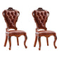 Victorian Style Dining Side Chair Dining Armless Side Chair for Home Use Dark Brown 2 Piece Set Clearhalo ' kitchen&dining_furn' 'Dining Chairs' 'Dining Tables & Seating' 'dining_chair' 'furn' 'furn_dining_chair' 'Furniture' 'furniture_dining_chair' 'Kitchen & Dining Furniture' 'kitchen' 4096505
