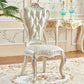 Victorian Style Dining Side Chair Dining Armless Side Chair for Home Use Rose Gold 1 Piece Clearhalo ' kitchen&dining_furn' 'Dining Chairs' 'Dining Tables & Seating' 'dining_chair' 'furn' 'furn_dining_chair' 'Furniture' 'furniture_dining_chair' 'Kitchen & Dining Furniture' 'kitchen' 4096510