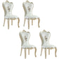 Victorian Style Dining Side Chairs Dining Armless Side Chair for Home Use White 4 Piece Set Clearhalo ' kitchen&dining_furn' 'Dining Chairs' 'Dining Tables & Seating' 'dining_chair' 'furn' 'furn_dining_chair' 'Furniture' 'furniture_dining_chair' 'Kitchen & Dining Furniture' 'kitchen' 4096518