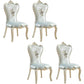 Victorian Style Dining Side Chairs Dining Armless Side Chair for Home Use Light Blue-White 4 Piece Set Clearhalo ' kitchen&dining_furn' 'Dining Chairs' 'Dining Tables & Seating' 'dining_chair' 'furn' 'furn_dining_chair' 'Furniture' 'furniture_dining_chair' 'Kitchen & Dining Furniture' 'kitchen' 4096525