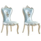 Victorian Style Dining Side Chairs Dining Armless Side Chair for Home Use Light Blue 2 Piece Set Clearhalo ' kitchen&dining_furn' 'Dining Chairs' 'Dining Tables & Seating' 'dining_chair' 'furn' 'furn_dining_chair' 'Furniture' 'furniture_dining_chair' 'Kitchen & Dining Furniture' 'kitchen' 4096528
