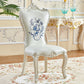 Victorian Style Dining Side Chairs Dining Armless Side Chair for Home Use Light Beige 1 Piece Clearhalo ' kitchen&dining_furn' 'Dining Chairs' 'Dining Tables & Seating' 'dining_chair' 'furn' 'furn_dining_chair' 'Furniture' 'furniture_dining_chair' 'Kitchen & Dining Furniture' 'kitchen' 4096532