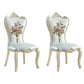 Victorian Style Dining Side Chairs Dining Armless Side Chair for Home Use White-Gold 2 Piece Set Clearhalo ' kitchen&dining_furn' 'Dining Chairs' 'Dining Tables & Seating' 'dining_chair' 'furn' 'furn_dining_chair' 'Furniture' 'furniture_dining_chair' 'Kitchen & Dining Furniture' 'kitchen' 4096539