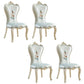 Victorian Style Dining Side Chairs Dining Armless Side Chair for Home Use White-Blue 4 Piece Set Clearhalo ' kitchen&dining_furn' 'Dining Chairs' 'Dining Tables & Seating' 'dining_chair' 'furn' 'furn_dining_chair' 'Furniture' 'furniture_dining_chair' 'Kitchen & Dining Furniture' 'kitchen' 4096543