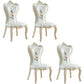 Victorian Style Dining Side Chairs Dining Armless Side Chair for Home Use Cream 4 Piece Set Clearhalo ' kitchen&dining_furn' 'Dining Chairs' 'Dining Tables & Seating' 'dining_chair' 'furn' 'furn_dining_chair' 'Furniture' 'furniture_dining_chair' 'Kitchen & Dining Furniture' 'kitchen' 4096549