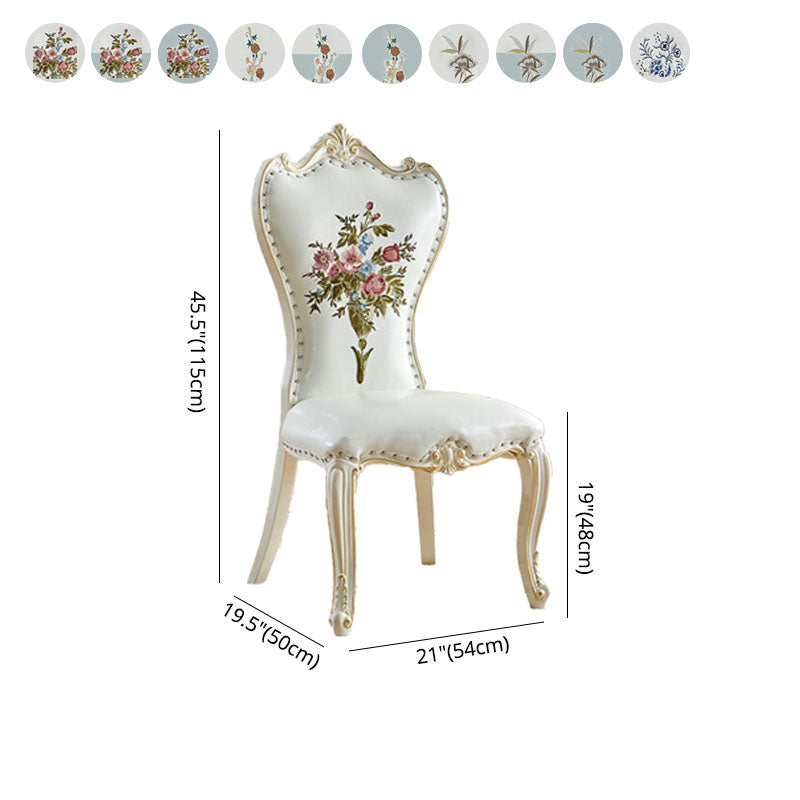 Victorian Style Dining Side Chairs Dining Armless Side Chair for Home Use Clearhalo ' kitchen&dining_furn' 'Dining Chairs' 'Dining Tables & Seating' 'dining_chair' 'furn' 'furn_dining_chair' 'Furniture' 'furniture_dining_chair' 'Kitchen & Dining Furniture' 'kitchen' 4096553