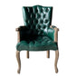 Glam Wood Dining Room Chair Linen Fabric Single Dining Arm Chair for Restaurant Blackish Green Clearhalo ' kitchen&dining_furn' 'Dining Chairs' 'Dining Tables & Seating' 'dining_chair' 'furn' 'furn_dining_chair' 'Furniture' 'furniture_dining_chair' 'Kitchen & Dining Furniture' 'kitchen' 4096566