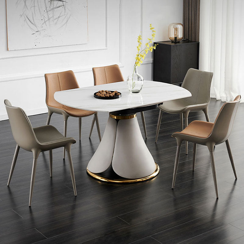 Contemporary Style Metal Dining Chair Dining Armless Side Chairs for Kitchen (Set of 2) Clearhalo ' kitchen&dining_furn' 'Dining Chairs' 'Dining Tables & Seating' 'dining_chair' 'furn' 'furn_dining_chair' 'Furniture' 'furniture_dining_chair' 'Kitchen & Dining Furniture' 'kitchen' 4096594