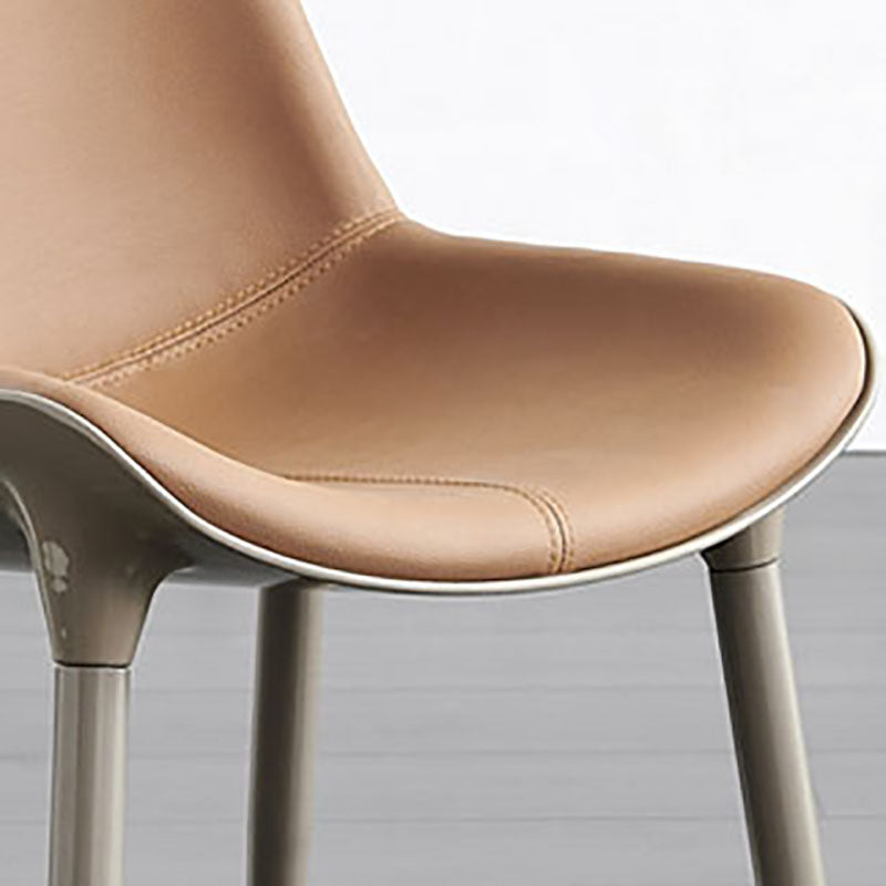 Contemporary Style Metal Dining Chair Dining Armless Side Chairs for Kitchen (Set of 2) Clearhalo ' kitchen&dining_furn' 'Dining Chairs' 'Dining Tables & Seating' 'dining_chair' 'furn' 'furn_dining_chair' 'Furniture' 'furniture_dining_chair' 'Kitchen & Dining Furniture' 'kitchen' 4096597