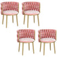 Nordic Metal Dining Room Chairs Velvet Armless Dining Chairs for Restaurant Pink 4 Piece Set Clearhalo ' kitchen&dining_furn' 'Dining Chairs' 'Dining Tables & Seating' 'dining_chair' 'furn' 'furn_dining_chair' 'Furniture' 'furniture_dining_chair' 'Kitchen & Dining Furniture' 'kitchen' 4096613