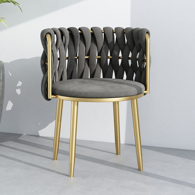 Nordic Metal Dining Room Chairs Velvet Armless Dining Chairs for Restaurant Clearhalo ' kitchen&dining_furn' 'Dining Chairs' 'Dining Tables & Seating' 'dining_chair' 'furn' 'furn_dining_chair' 'Furniture' 'furniture_dining_chair' 'Kitchen & Dining Furniture' 'kitchen' 4096615