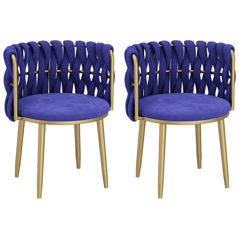 Nordic Metal Dining Room Chairs Velvet Armless Dining Chairs for Restaurant Blue 2 Piece Set Clearhalo ' kitchen&dining_furn' 'Dining Chairs' 'Dining Tables & Seating' 'dining_chair' 'furn' 'furn_dining_chair' 'Furniture' 'furniture_dining_chair' 'Kitchen & Dining Furniture' 'kitchen' 4096623