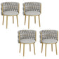 Nordic Metal Dining Room Chairs Velvet Armless Dining Chairs for Restaurant Light Gray 4 Piece Set Clearhalo ' kitchen&dining_furn' 'Dining Chairs' 'Dining Tables & Seating' 'dining_chair' 'furn' 'furn_dining_chair' 'Furniture' 'furniture_dining_chair' 'Kitchen & Dining Furniture' 'kitchen' 4096627