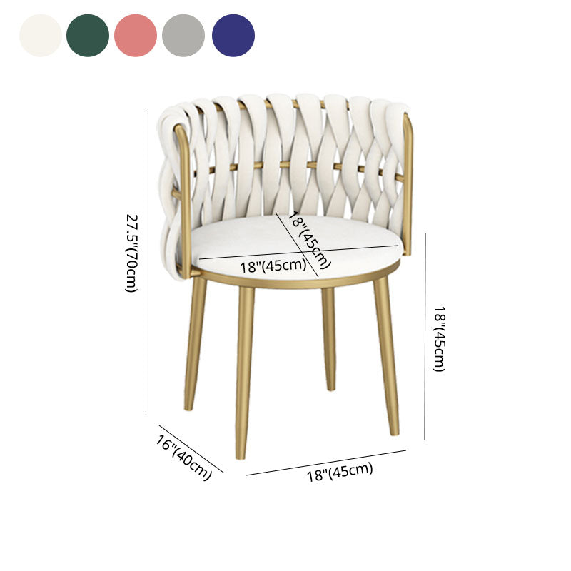 Nordic Metal Dining Room Chairs Velvet Armless Dining Chairs for Restaurant Clearhalo ' kitchen&dining_furn' 'Dining Chairs' 'Dining Tables & Seating' 'dining_chair' 'furn' 'furn_dining_chair' 'Furniture' 'furniture_dining_chair' 'Kitchen & Dining Furniture' 'kitchen' 4096628