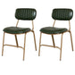 Industrial Metal Dining Room Chairs Open Back Dining Side Armless Dining Chairs (Set of 2) Blackish Green Clearhalo ' kitchen&dining_furn' 'Dining Chairs' 'Dining Tables & Seating' 'dining_chair' 'furn' 'furn_dining_chair' 'Furniture' 'furniture_dining_chair' 'Kitchen & Dining Furniture' 'kitchen' 4096654
