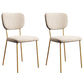 Nordic Metal Dining Room Chairs Open Back Dining Side Armless Chair for Restaurant (Set of 2) White Clearhalo ' kitchen&dining_furn' 'Dining Chairs' 'Dining Tables & Seating' 'dining_chair' 'furn' 'furn_dining_chair' 'Furniture' 'furniture_dining_chair' 'Kitchen & Dining Furniture' 'kitchen' 4096669