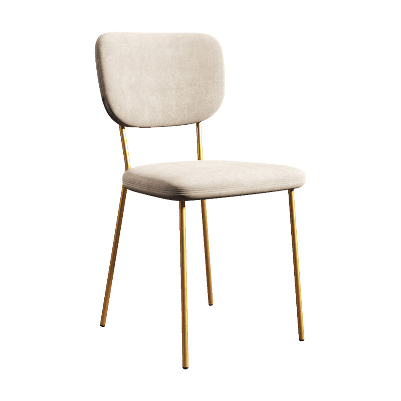 Nordic Metal Dining Room Chairs Open Back Dining Side Armless Chair for Restaurant (Set of 2) Clearhalo ' kitchen&dining_furn' 'Dining Chairs' 'Dining Tables & Seating' 'dining_chair' 'furn' 'furn_dining_chair' 'Furniture' 'furniture_dining_chair' 'Kitchen & Dining Furniture' 'kitchen' 4096677