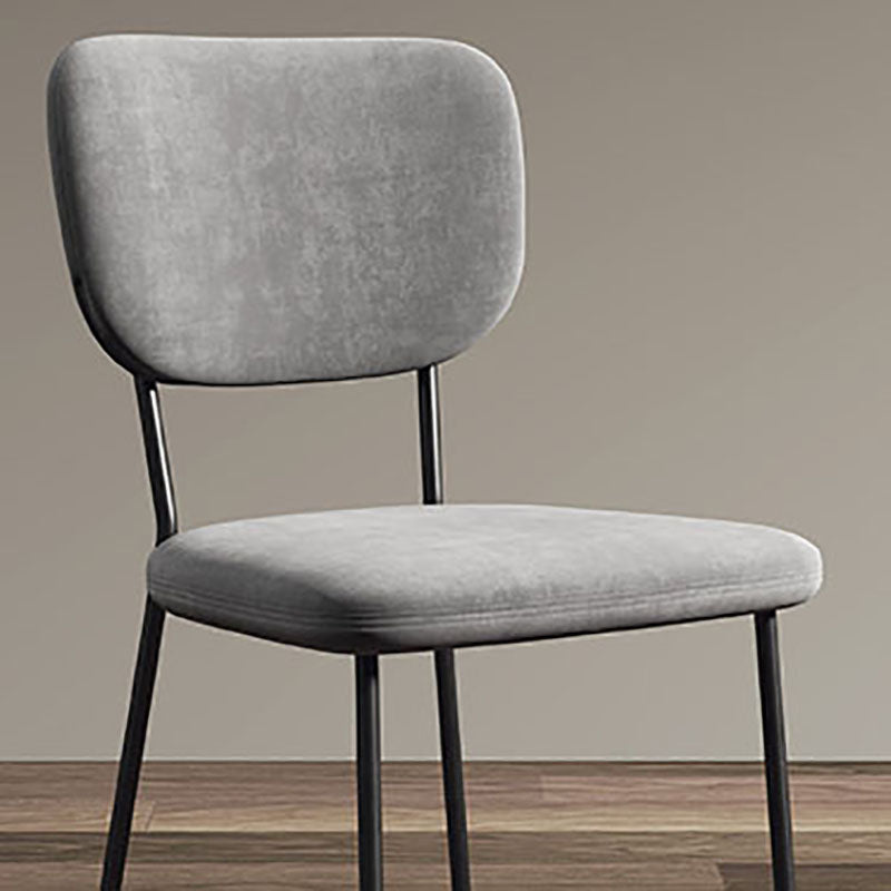 Nordic Metal Dining Room Chairs Open Back Dining Side Armless Chair for Restaurant (Set of 2) Clearhalo ' kitchen&dining_furn' 'Dining Chairs' 'Dining Tables & Seating' 'dining_chair' 'furn' 'furn_dining_chair' 'Furniture' 'furniture_dining_chair' 'Kitchen & Dining Furniture' 'kitchen' 4096683