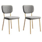Nordic Metal Dining Room Chairs Open Back Dining Side Armless Chair for Restaurant (Set of 2) Light Gray Clearhalo ' kitchen&dining_furn' 'Dining Chairs' 'Dining Tables & Seating' 'dining_chair' 'furn' 'furn_dining_chair' 'Furniture' 'furniture_dining_chair' 'Kitchen & Dining Furniture' 'kitchen' 4096686