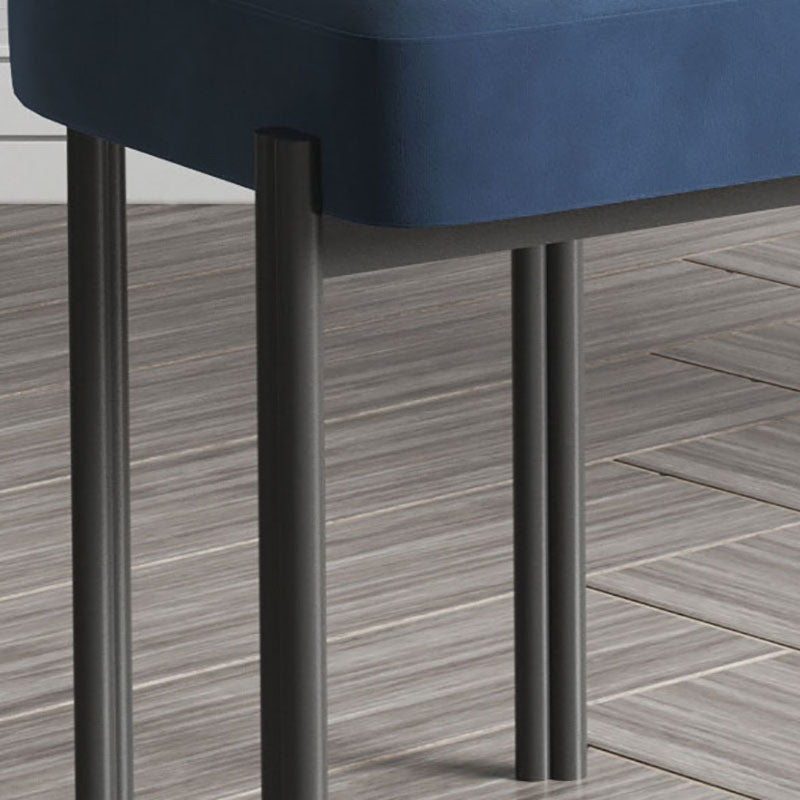 Designer Style Velvet Cafe Side Chair Cool Colors Open Dining Chair (Set of 2) Clearhalo ' kitchen&dining_furn' 'Dining Chairs' 'Dining Tables & Seating' 'dining_chair' 'furn' 'furn_dining_chair' 'Furniture' 'furniture_dining_chair' 'Kitchen & Dining Furniture' 'kitchen' 4096707