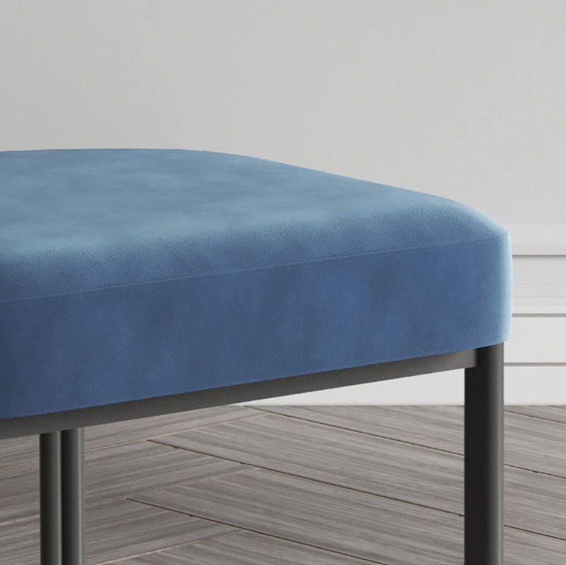 Designer Style Velvet Cafe Side Chair Cool Colors Open Dining Chair (Set of 2) Clearhalo ' kitchen&dining_furn' 'Dining Chairs' 'Dining Tables & Seating' 'dining_chair' 'furn' 'furn_dining_chair' 'Furniture' 'furniture_dining_chair' 'Kitchen & Dining Furniture' 'kitchen' 4096709