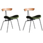 Industrial Upholstered Dining Room Side Chair Matte Finish Open Back Dining Chair Green 2 Piece Set Clearhalo ' kitchen&dining_furn' 'Dining Chairs' 'Dining Tables & Seating' 'dining_chair' 'furn' 'furn_dining_chair' 'Furniture' 'furniture_dining_chair' 'Kitchen & Dining Furniture' 'kitchen' 4096716