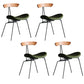Industrial Upholstered Dining Room Side Chair Matte Finish Open Back Dining Chair Green 4 Piece Set Clearhalo ' kitchen&dining_furn' 'Dining Chairs' 'Dining Tables & Seating' 'dining_chair' 'furn' 'furn_dining_chair' 'Furniture' 'furniture_dining_chair' 'Kitchen & Dining Furniture' 'kitchen' 4096718
