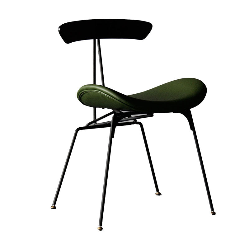 Industrial Upholstered Dining Room Side Chair Matte Finish Open Back Dining Chair Clearhalo ' kitchen&dining_furn' 'Dining Chairs' 'Dining Tables & Seating' 'dining_chair' 'furn' 'furn_dining_chair' 'Furniture' 'furniture_dining_chair' 'Kitchen & Dining Furniture' 'kitchen' 4096723