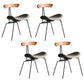 Industrial Upholstered Dining Room Side Chair Matte Finish Open Back Dining Chair Beige 4 Piece Set Clearhalo ' kitchen&dining_furn' 'Dining Chairs' 'Dining Tables & Seating' 'dining_chair' 'furn' 'furn_dining_chair' 'Furniture' 'furniture_dining_chair' 'Kitchen & Dining Furniture' 'kitchen' 4096730