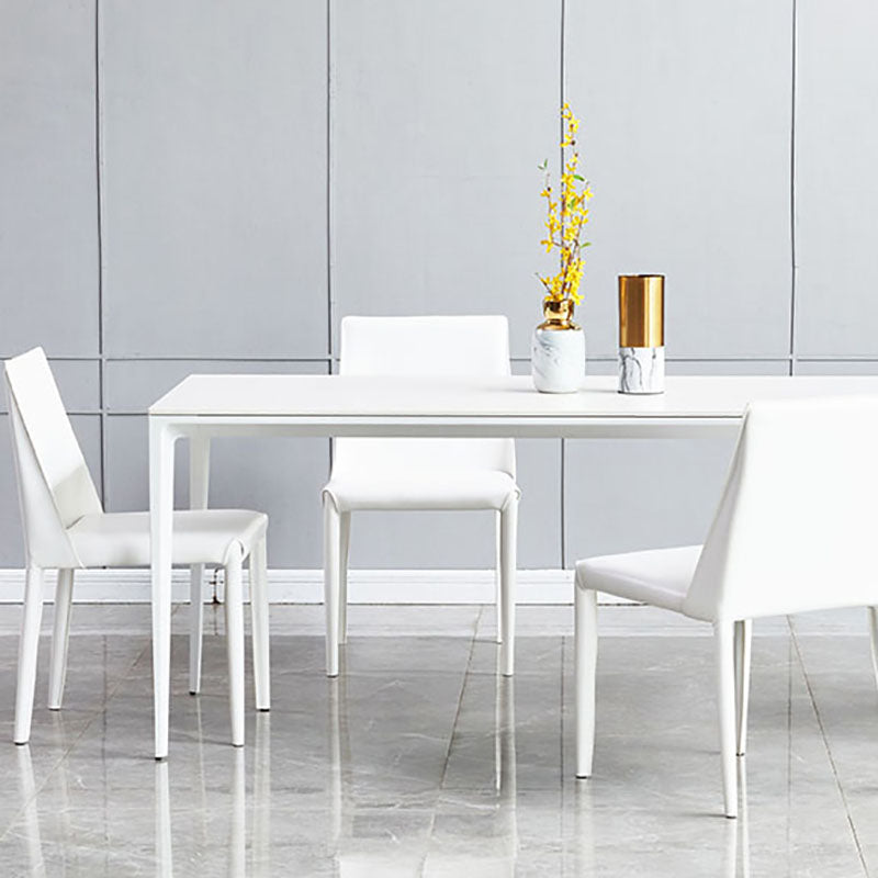 Saddle Leather Designer Style Home Side Chair Parsons Matte Finish Dining Chair (Set of 2) Clearhalo ' kitchen&dining_furn' 'Dining Chairs' 'Dining Tables & Seating' 'dining_chair' 'furn' 'furn_dining_chair' 'Furniture' 'furniture_dining_chair' 'Kitchen & Dining Furniture' 'kitchen' 4096747