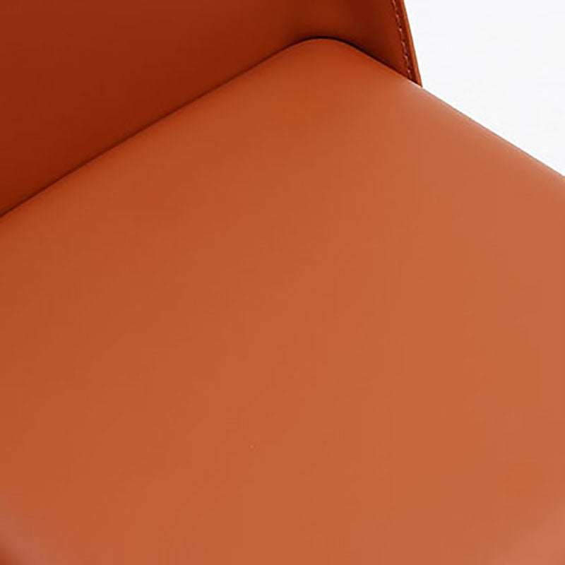 Saddle Leather Designer Style Home Side Chair Parsons Matte Finish Dining Chair (Set of 2) Clearhalo ' kitchen&dining_furn' 'Dining Chairs' 'Dining Tables & Seating' 'dining_chair' 'furn' 'furn_dining_chair' 'Furniture' 'furniture_dining_chair' 'Kitchen & Dining Furniture' 'kitchen' 4096753