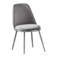 Velvet Scandinavian Dining Room Side Chair Parsons Matte Finish Dining Chair Dark Gray 1 Piece Silver Clearhalo ' kitchen&dining_furn' 'Dining Chairs' 'Dining Tables & Seating' 'dining_chair' 'furn' 'furn_dining_chair' 'Furniture' 'furniture_dining_chair' 'Kitchen & Dining Furniture' 'kitchen' 4096780