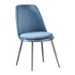 Velvet Scandinavian Dining Room Side Chair Parsons Matte Finish Dining Chair Light Blue 1 Piece Silver Clearhalo ' kitchen&dining_furn' 'Dining Chairs' 'Dining Tables & Seating' 'dining_chair' 'furn' 'furn_dining_chair' 'Furniture' 'furniture_dining_chair' 'Kitchen & Dining Furniture' 'kitchen' 4096795