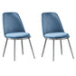 Velvet Scandinavian Dining Room Side Chair Parsons Matte Finish Dining Chair Light Blue 2 Piece Set Silver Clearhalo ' kitchen&dining_furn' 'Dining Chairs' 'Dining Tables & Seating' 'dining_chair' 'furn' 'furn_dining_chair' 'Furniture' 'furniture_dining_chair' 'Kitchen & Dining Furniture' 'kitchen' 4096796