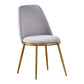 Velvet Scandinavian Dining Room Side Chair Parsons Matte Finish Dining Chair Light Gray 1 Piece Brass Gold Clearhalo ' kitchen&dining_furn' 'Dining Chairs' 'Dining Tables & Seating' 'dining_chair' 'furn' 'furn_dining_chair' 'Furniture' 'furniture_dining_chair' 'Kitchen & Dining Furniture' 'kitchen' 4096801